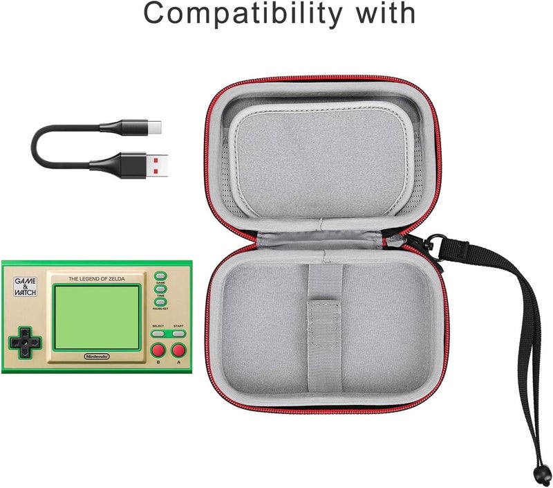 RLSOCO Carrying Case for Nintendo Game & Watch: Super Mario Bros/The Legend of Zelda (Black Zipper) - Image 4